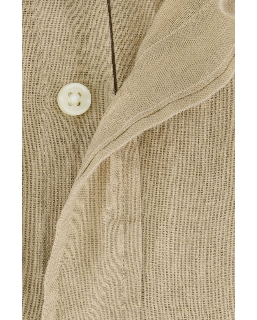 Polo Ralph Lauren overhemd korte mouw beige 100% linnen