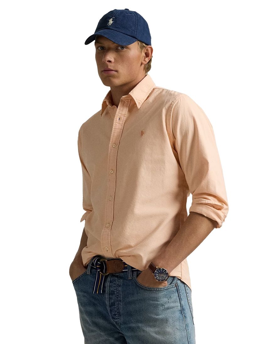 Polo Ralph Lauren sportief overhemd oranje