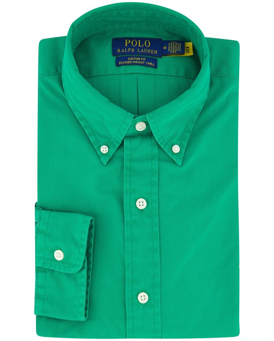 Polo Ralph Lauren overhemd groen button-down lange mouw