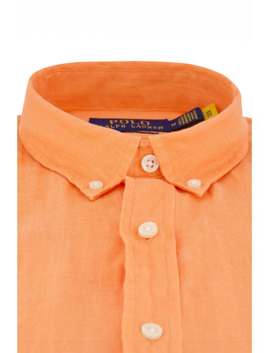 Polo Ralph Lauren overhemd oranje linnen