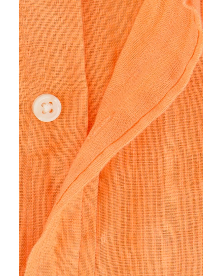 Polo Ralph Lauren overhemd oranje linnen button-down