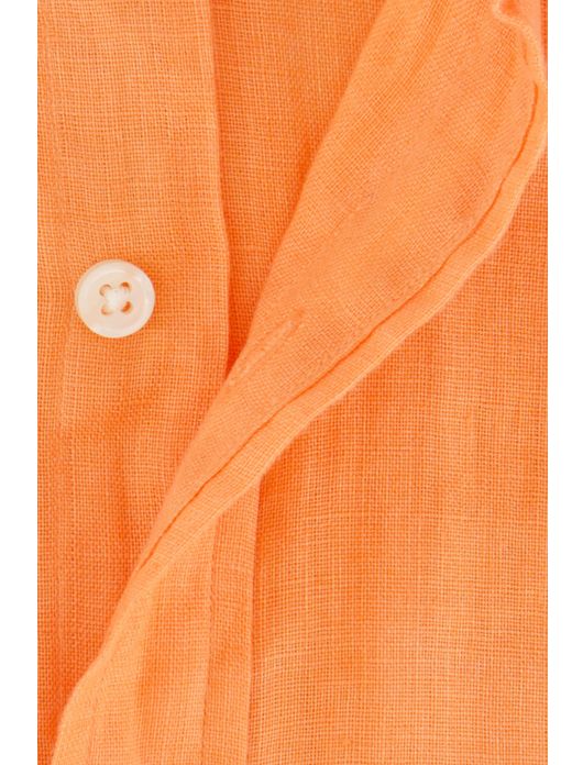 Polo Ralph Lauren overhemd oranje linnen