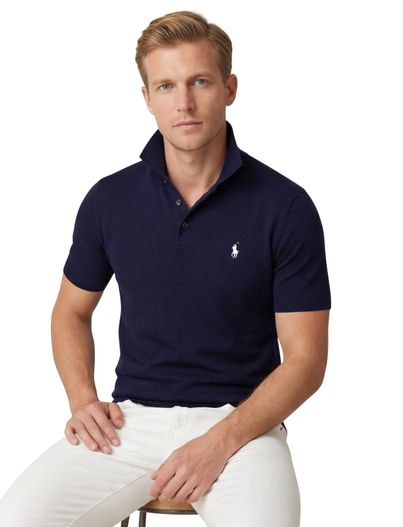Polo Ralph Lauren Polo Ralph Lauren knitted polo boord navy 3-knoops