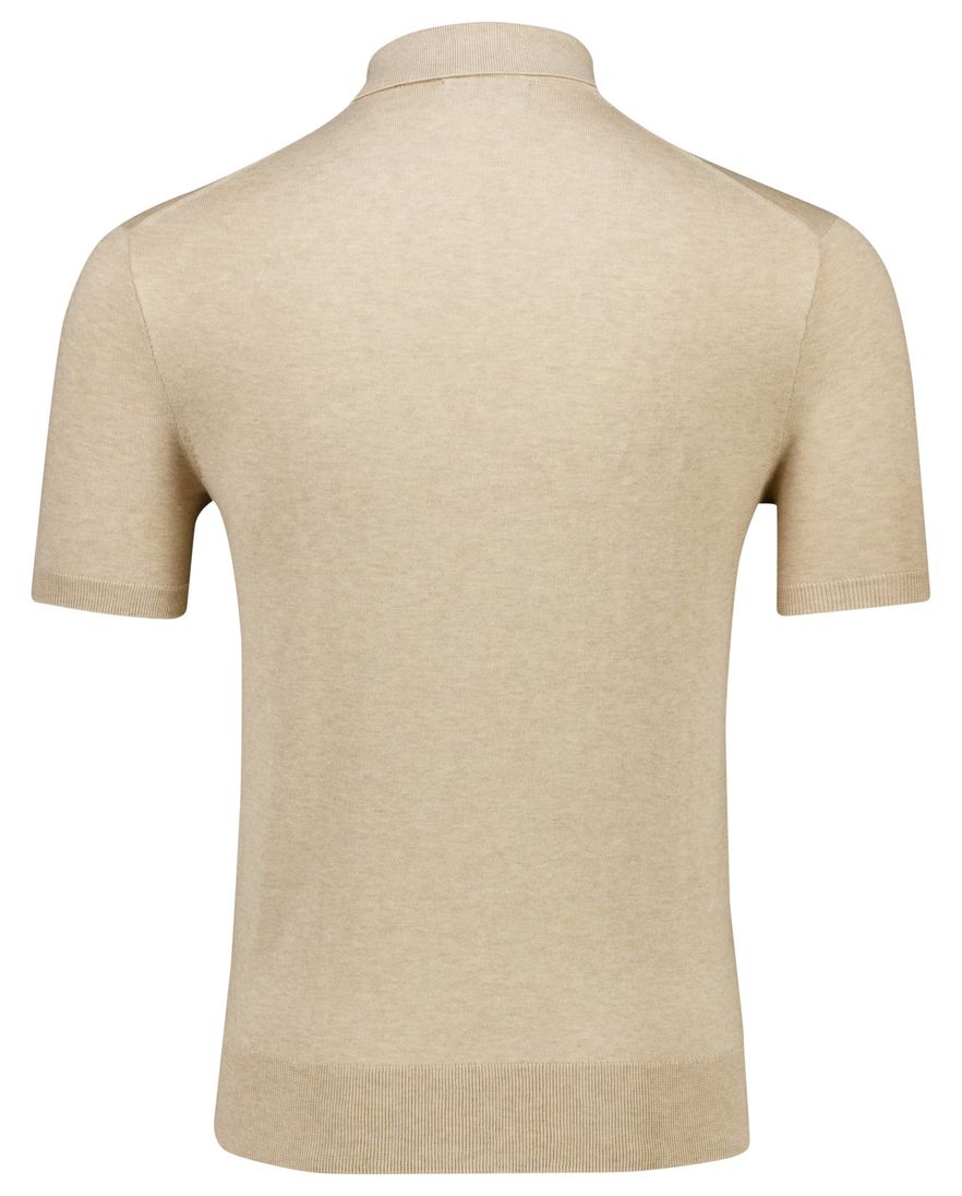 Polo Ralph Lauren knitted polo met boord beige