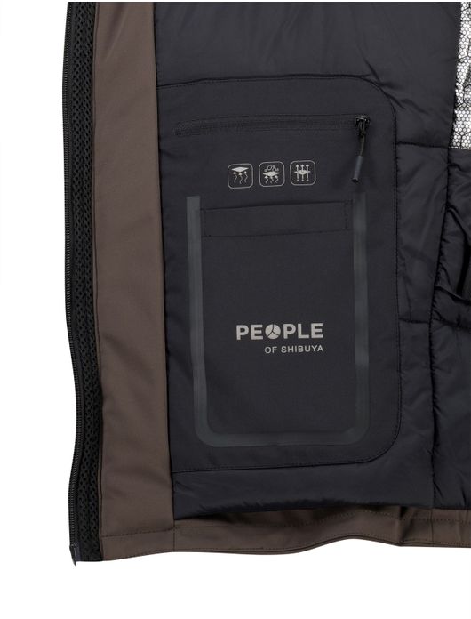 People of Shibuya jack donkergroen Primaloft