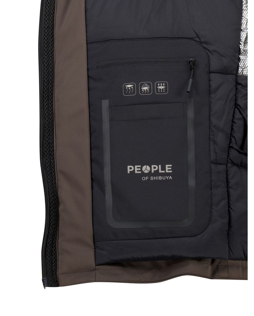 People of Shibuya jack effen donkergroen Primaloft