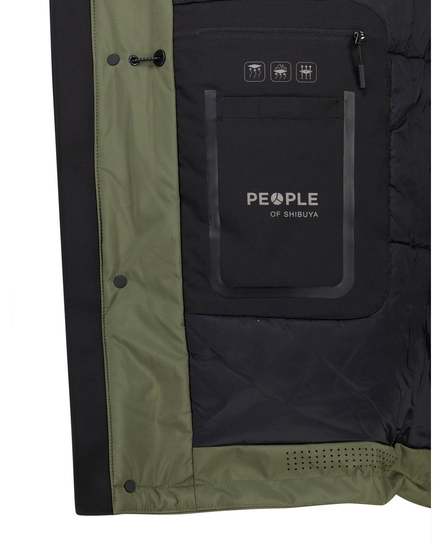 People of Shibuya winterjas groen Akenji