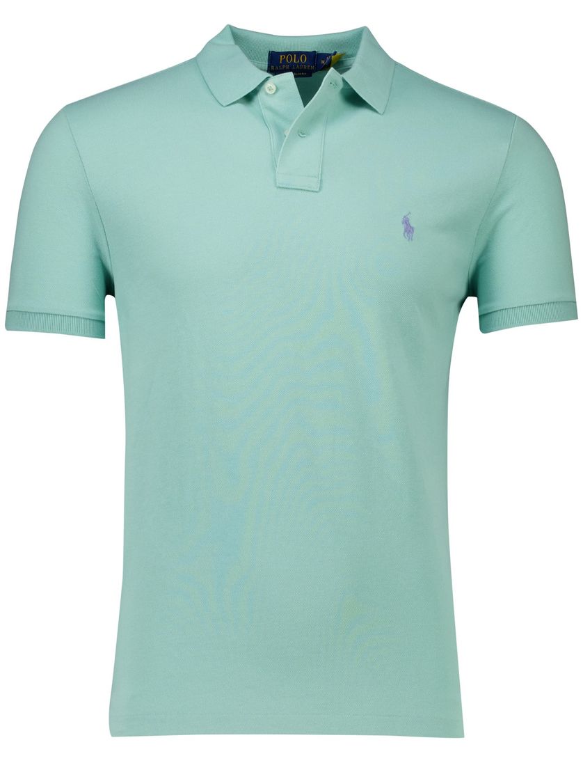 katoenen Polo Ralph Lauren polo turquoise normale fit