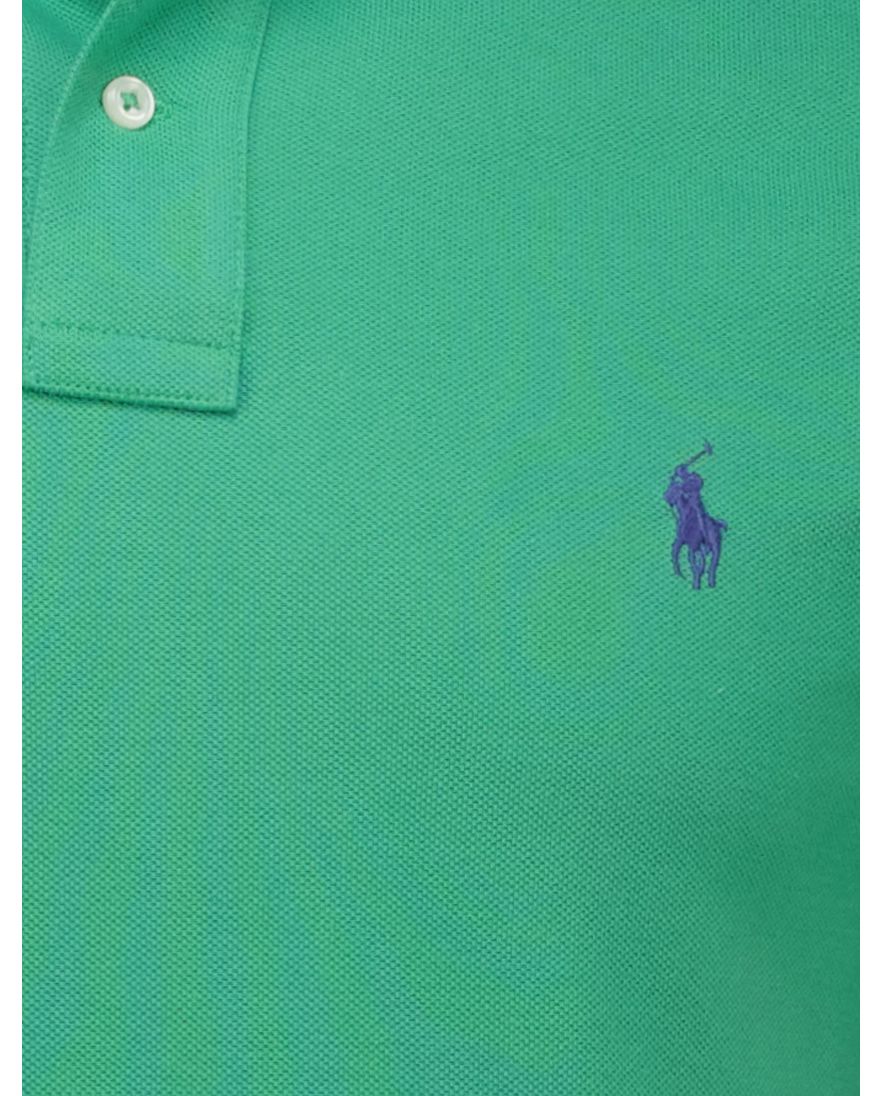 Polo Ralph Lauren poloshirt groen custom slim fit 100% katoen