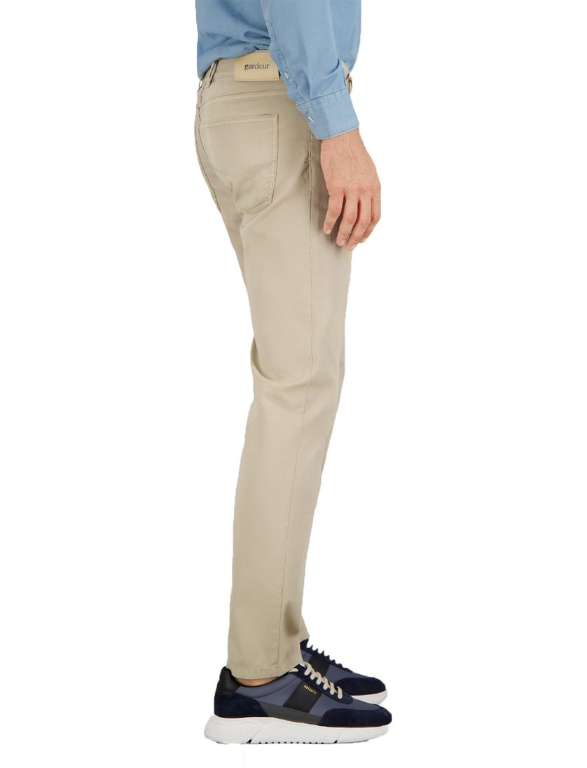 5-pocket broek Gardeur beige katoen