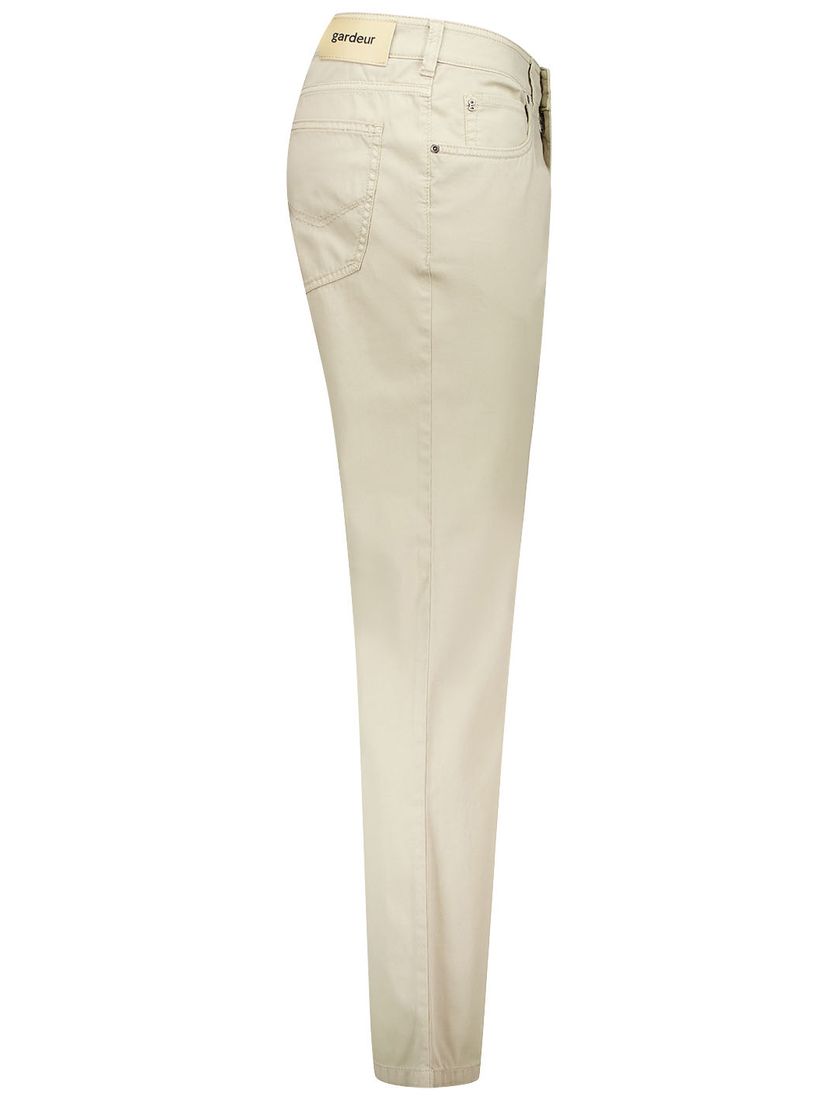5-pocket broek Gardeur beige katoen