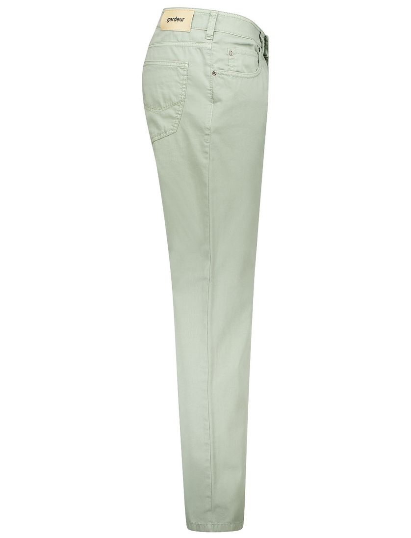 5-pocket broek Gardeur groen katoen