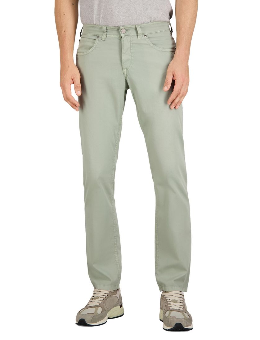 5-pocket broek Gardeur groen katoen