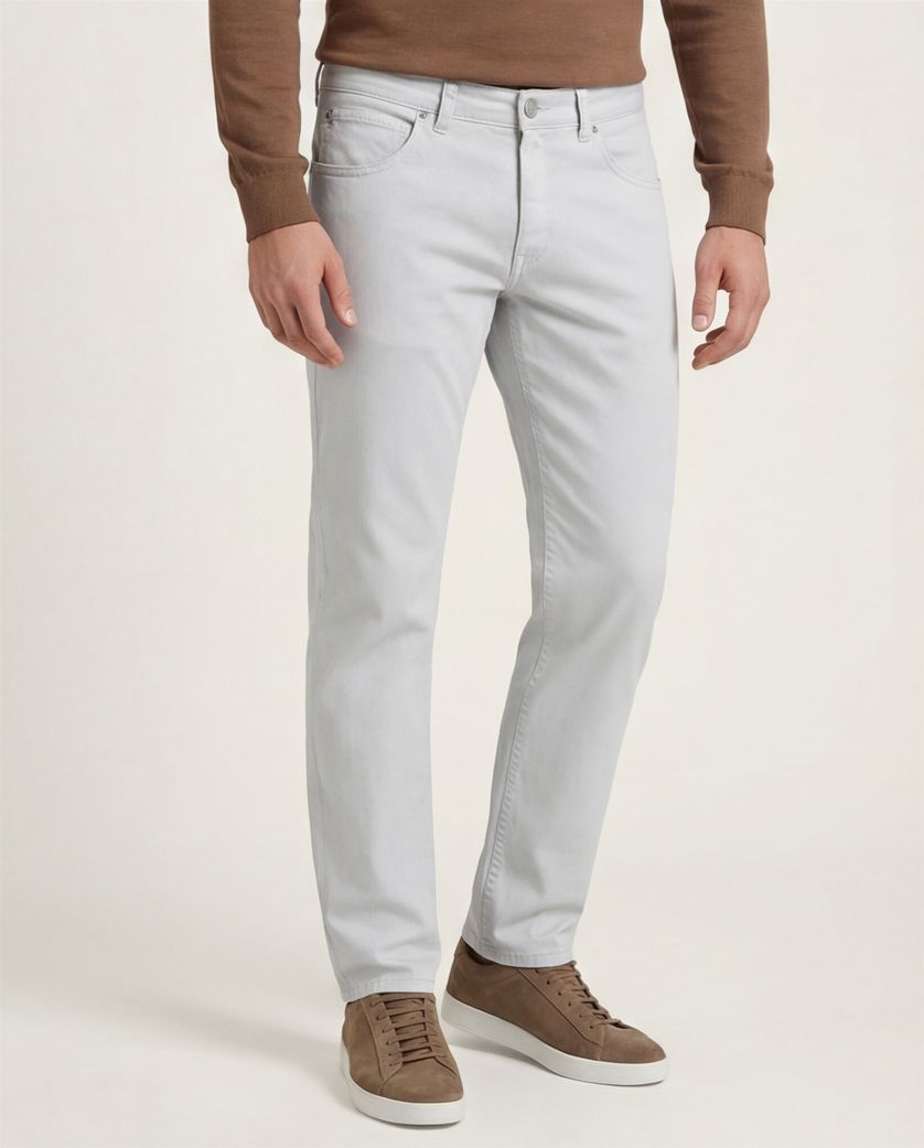 jeans Gardeur Bill grijs katoen normale fit