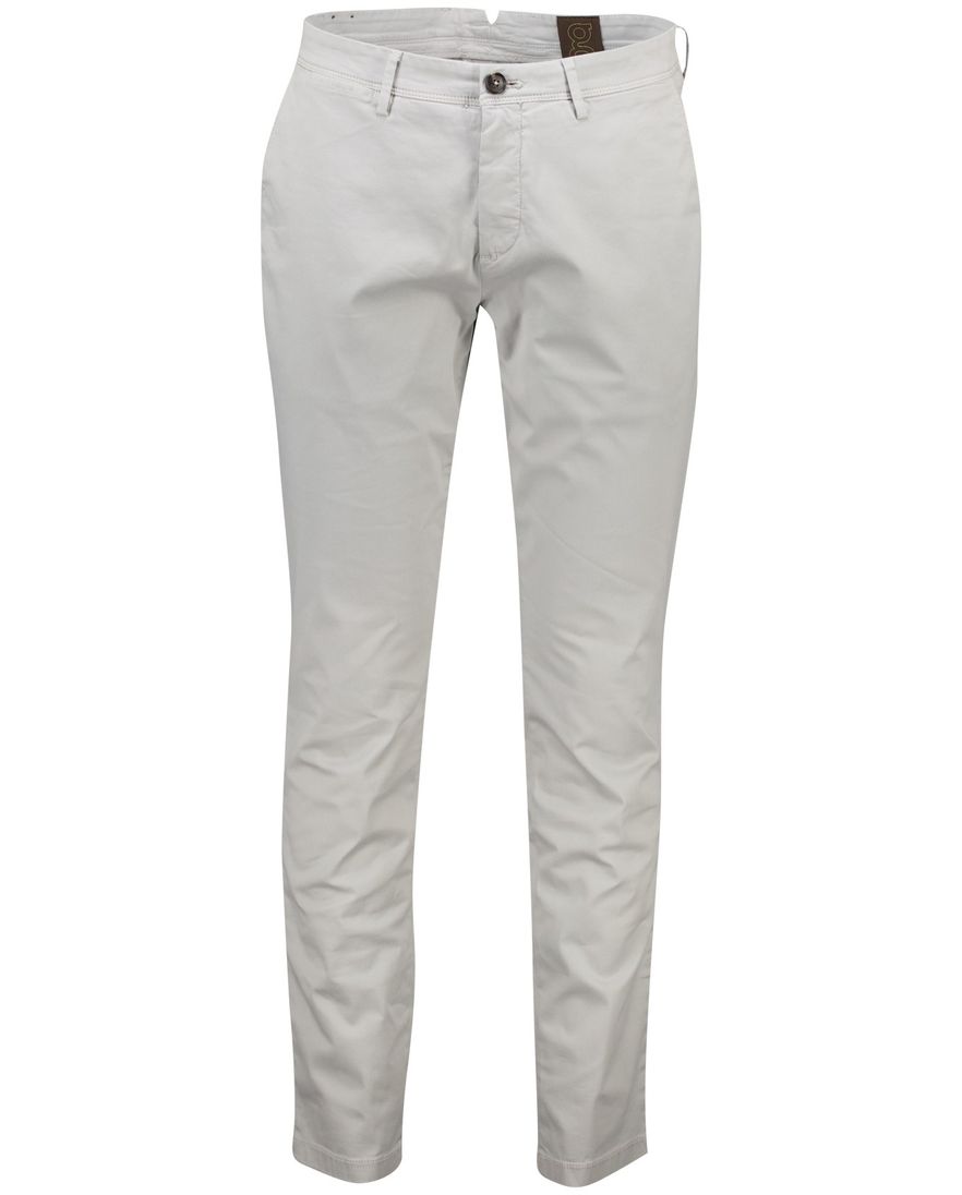 Gardeur Pantalon grijs katoen effen