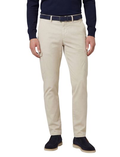 Gardeur Gardeur Subway cargo creme effen normale fit