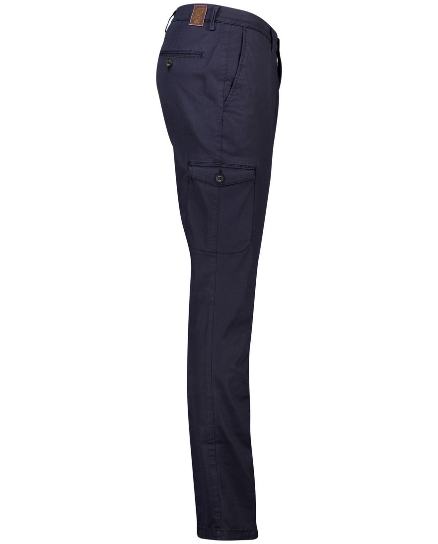 Gardeur Pantalon donkerblauw slim fit effen