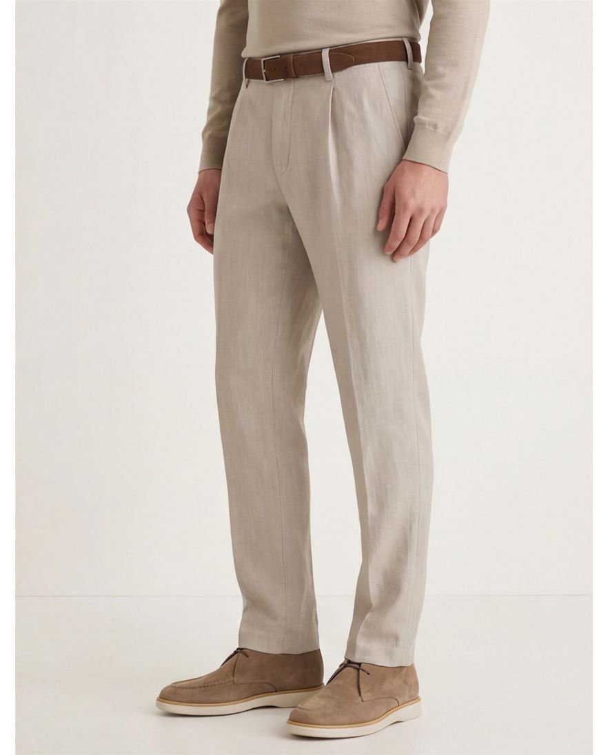 Gardeur Tolino pantalon beige effen
