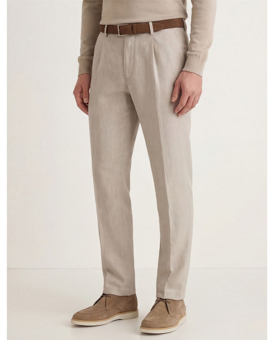 Gardeur Tolino pantalon beige effen