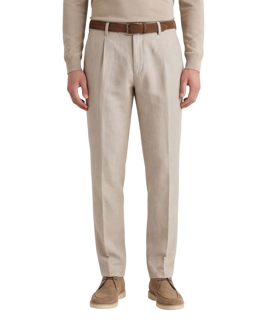 Gardeur Tolino pantalon beige effen