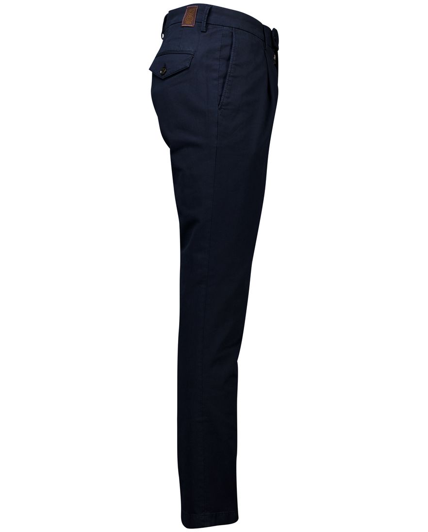 Gardeur Pantalon flatfront donkerblauw katoen