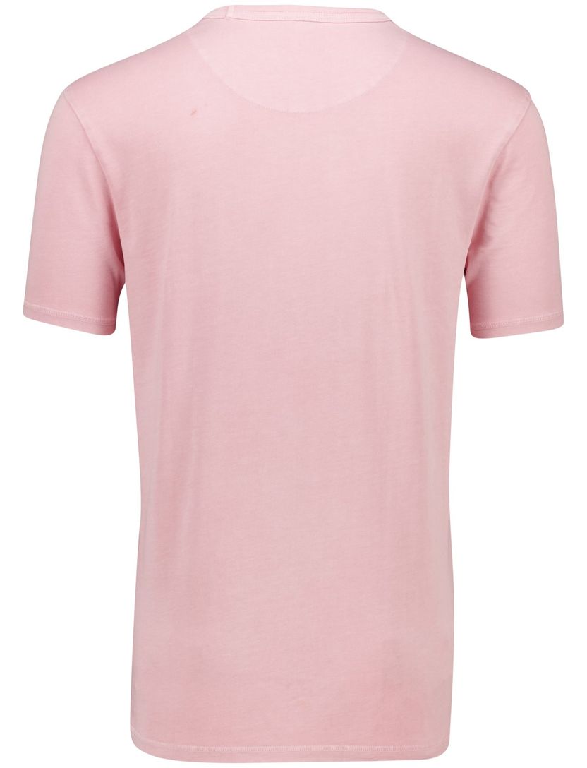 katoenen Butcher of Blue t-shirt roze normale fit effen