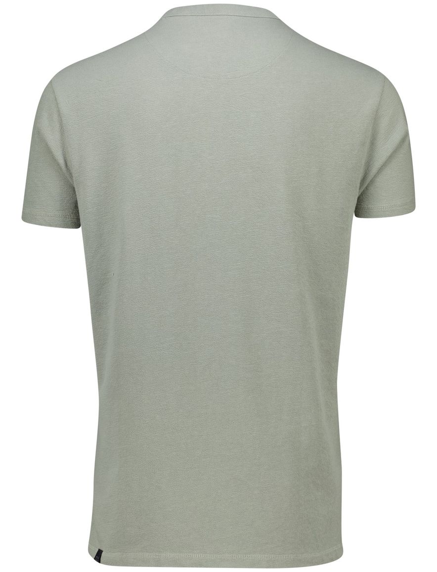 Butcher of Blue T-shirt groen effen katoen normale fit