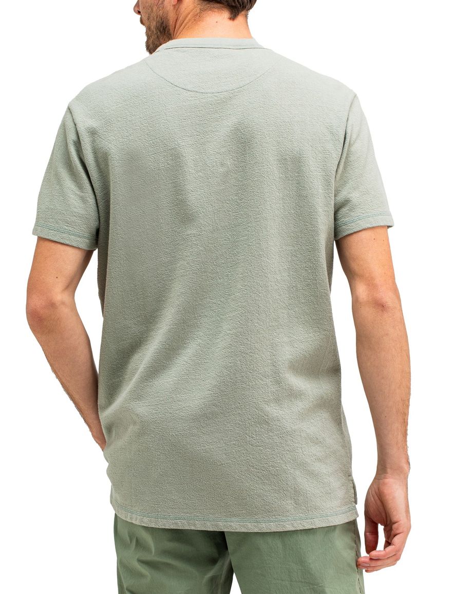 Butcher of Blue T-shirt groen effen katoen normale fit