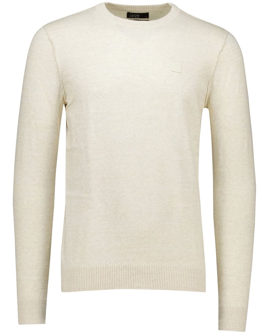 Butcher of Blue trui beige Clifden gemêleerd