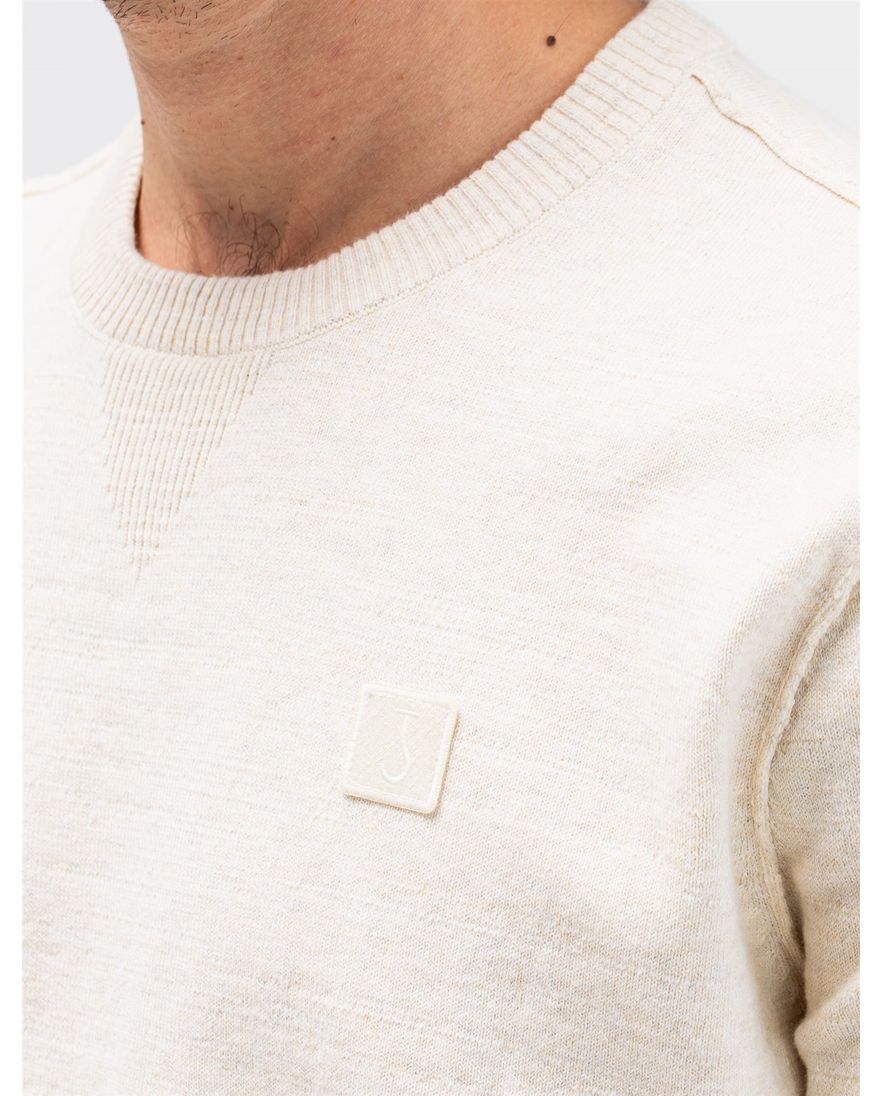 Butcher of Blue trui beige Clifden gemêleerd