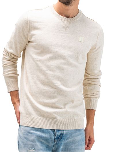 Butcher of Blue Butcher of Blue trui beige Clifden gemêleerd