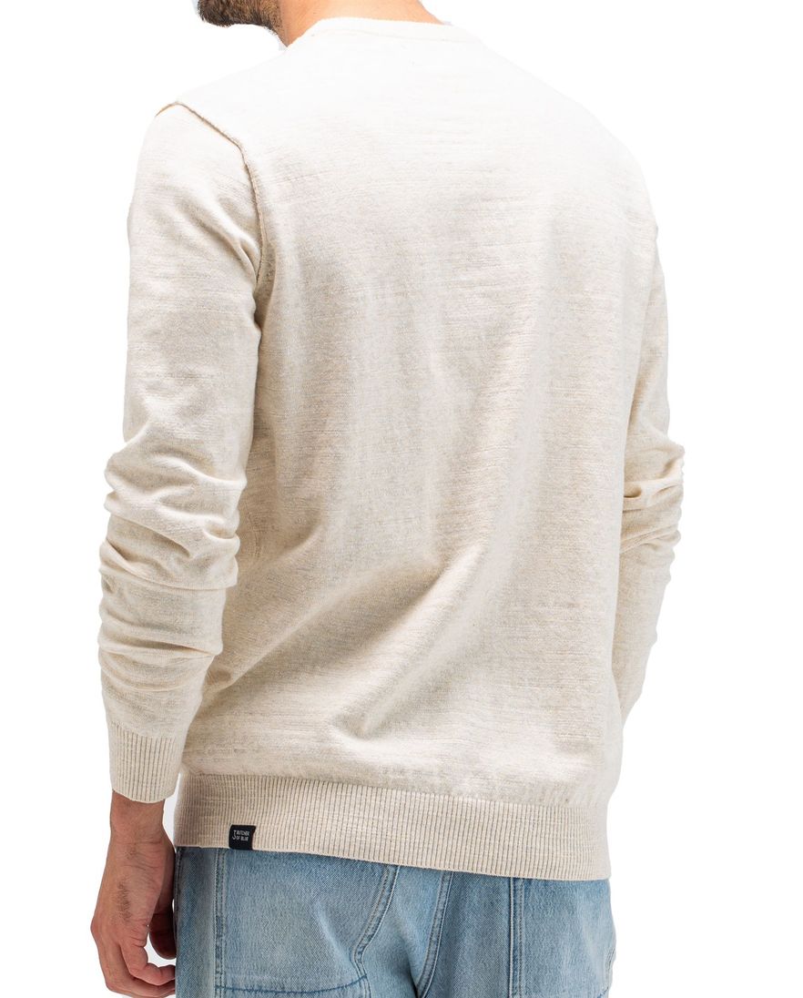 Butcher of Blue trui beige Clifden gemêleerd