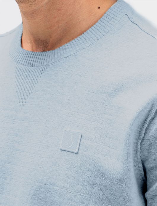 Butcher of Blue trui lichtblauw katoen