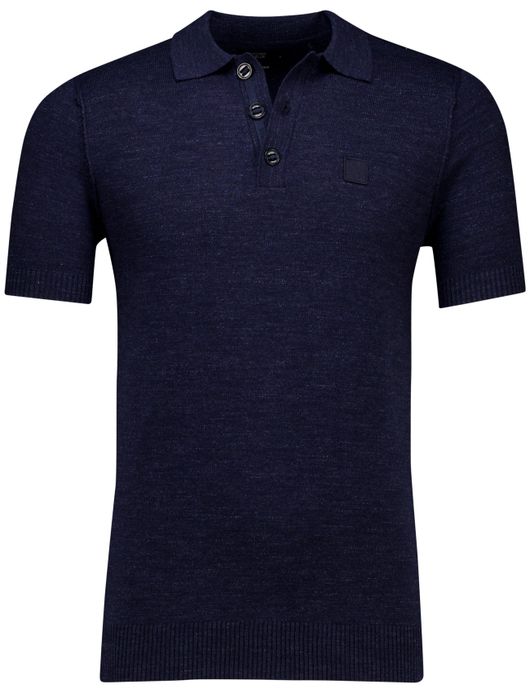 Butcher of Blue Clifden polo donkerblauw katoen
