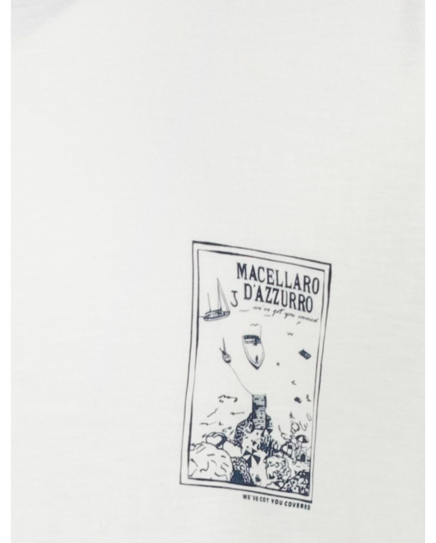 Butcher of Blue T-shirt wit effen normale fit katoen