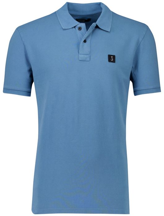 Butcher of Blue polo blauw katoen