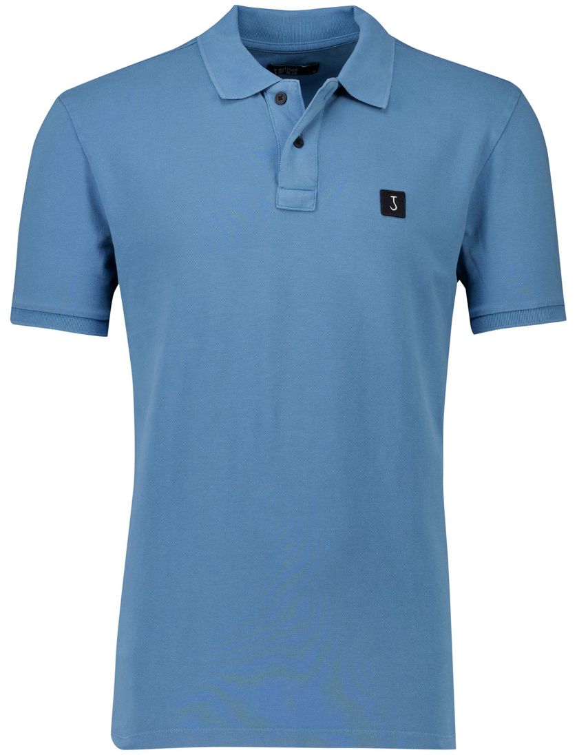 Polo Butcher of Blue blauw katoen normale fit