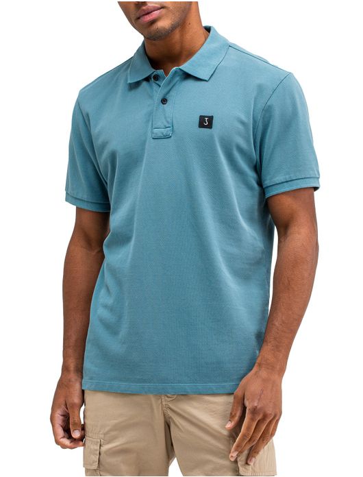 Butcher of Blue polo blauw katoen
