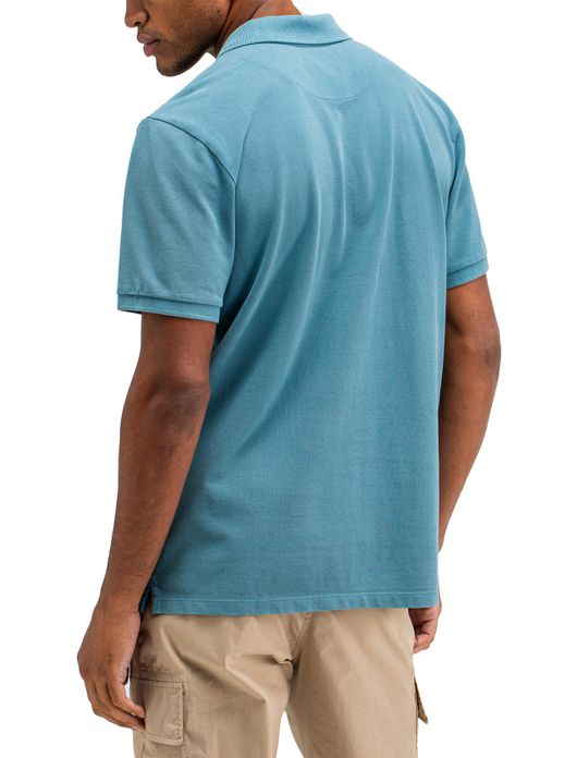 Butcher of Blue polo blauw katoen