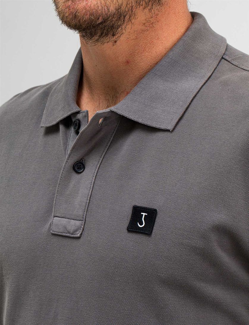 Butcher of Blue army polo donkergrijs pique