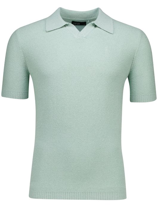 Butcher of Blue Boucle knit polo groen