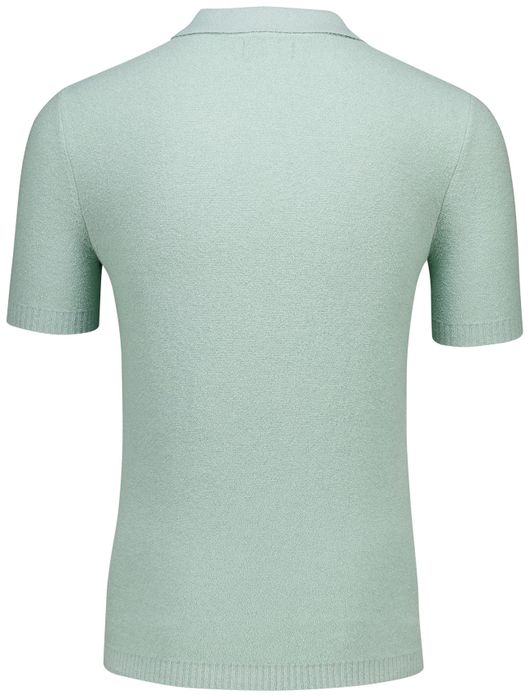 Butcher of Blue Boucle knit polo groen