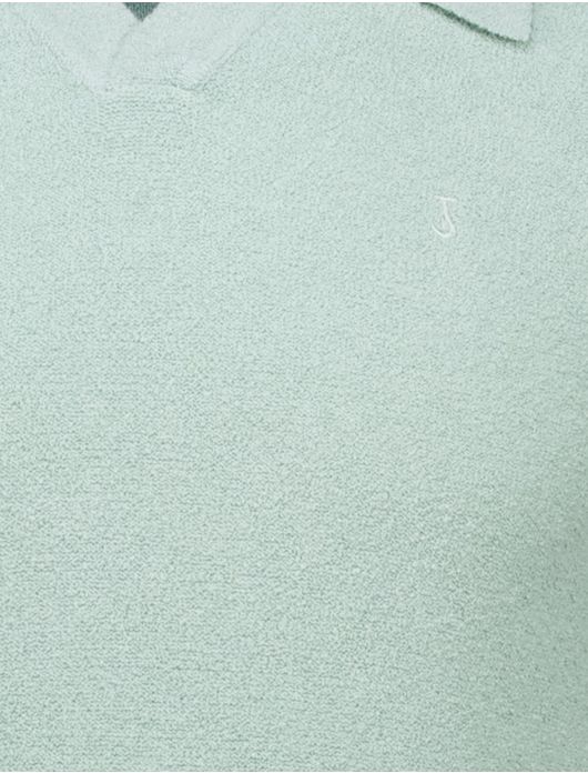 Butcher of Blue Boucle knit polo groen