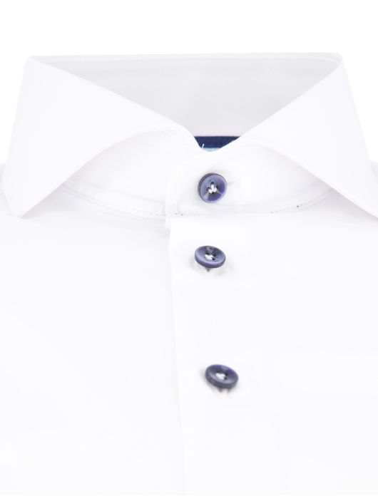 John Miller overhemd wit katoen