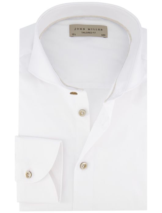 John Miller overhemd ml7 wit