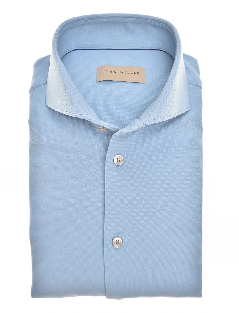 John Miller overhemd blauw mouwlengte 7
