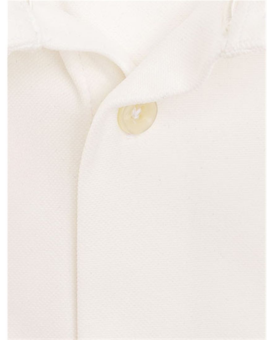 John Miller overhemd beige effen tailored fit