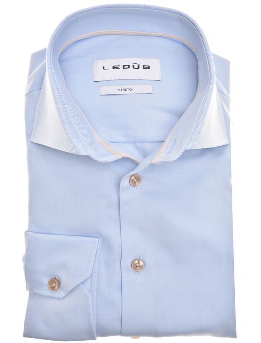 Ledub overhemd Modern Fit lichtblauw