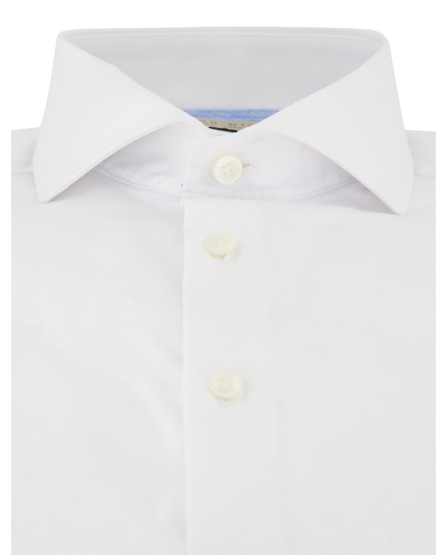 Overhemd John Miller Tailored Fit ml 5 wit effen