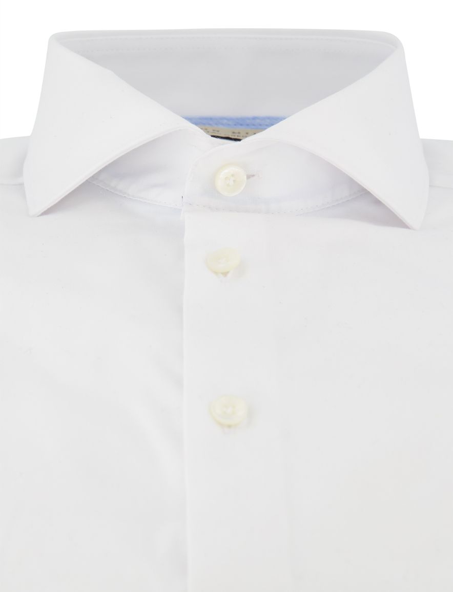 Overhemd John Miller Tailored Fit ml 5 wit effen
